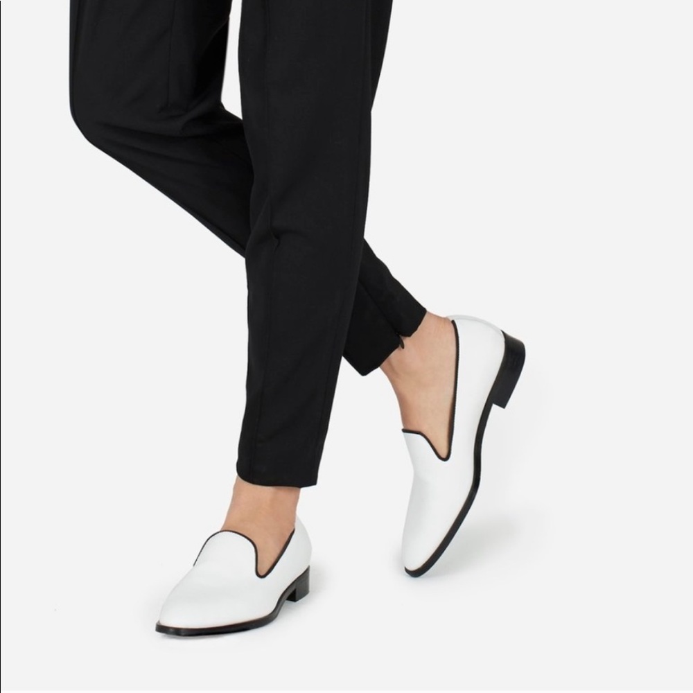 EVERLANE White Modern Smoking Loafer